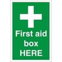 First Aid Sign First Aid Box Fluted Board 60 x 40 cm