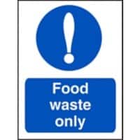 Catering Sign Food Waste Vinyl 30 x 20 cm