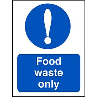 Catering Sign Food Waste Vinyl 30 x 20 cm