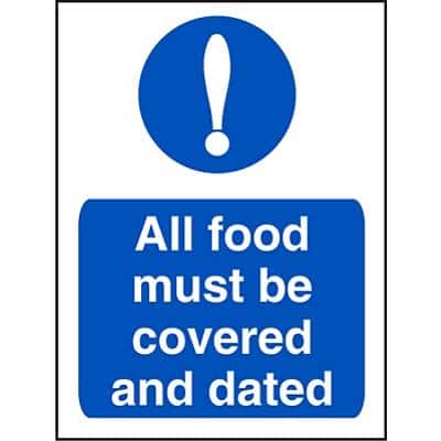 Catering Sign Covered And Dated Vinyl 30 x 20 cm