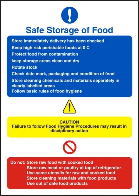 Sign Safe Storage Adhesive Vinyl 20 x 15 cm