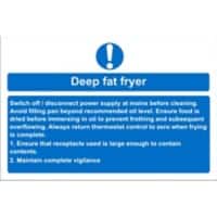 Catering Sign Fat Fryer Vinyl 15 x 20 cm