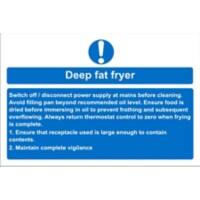 Catering Sign Fat Fryer Vinyl 20 x 30 cm