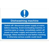 Catering Sign Dishwasher Vinyl 15 x 20 cm