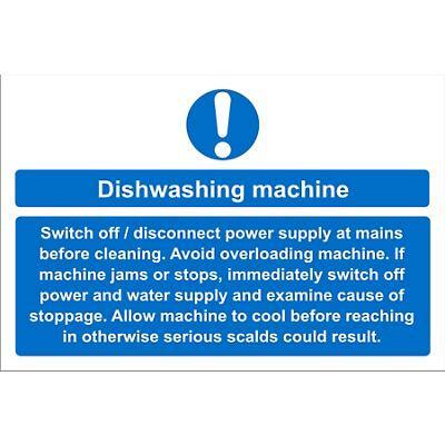 Catering Sign Dishwasher Vinyl 20 x 30 cm