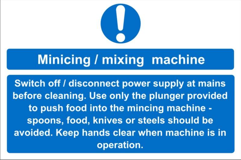 Sign Mincing/Mixing Adhesive Vinyl 20 x 30 cm