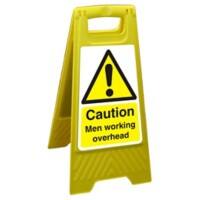 Floor Sign Men Working Overhead Polypropylene 60 x 30 cm