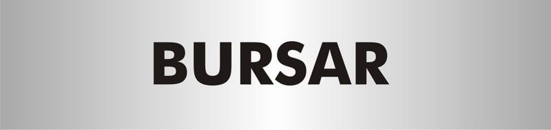 School Sign Bursar Adhesive Acrylic 4.5 x 19 cm