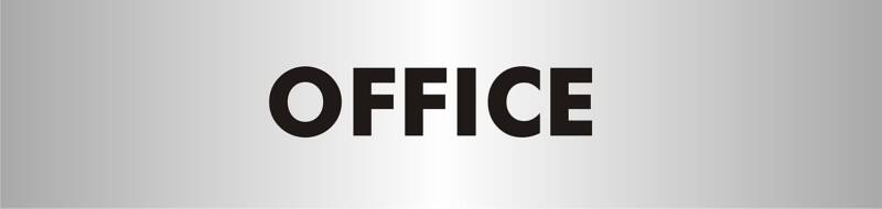 School Sign Office Adhesive Acrylic 4.5 x 19 cm