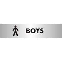 School Sign Boys Acrylic 4.5 x 19 cm