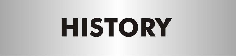 School Sign History Adhesive Acrylic 4.5 x 19 cm