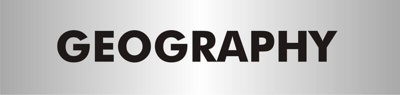 School Sign Geography Adhesive Acrylic 4.5 x 19 cm