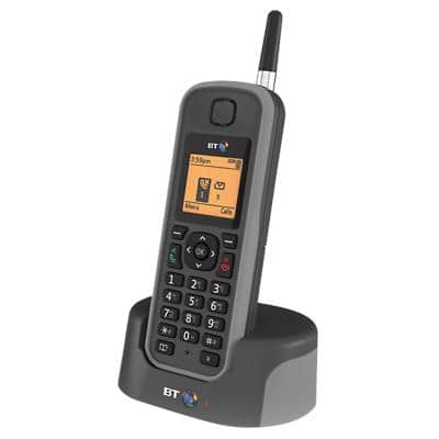 BT Elements 1K Single Cordless Telephone Grey, Black