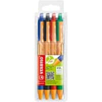 STABILO pointball Ballpoint Pen 0.5 mm Assorted Pack of 4