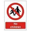 Prohibition Sign No Children Vinyl 30 x 20 cm