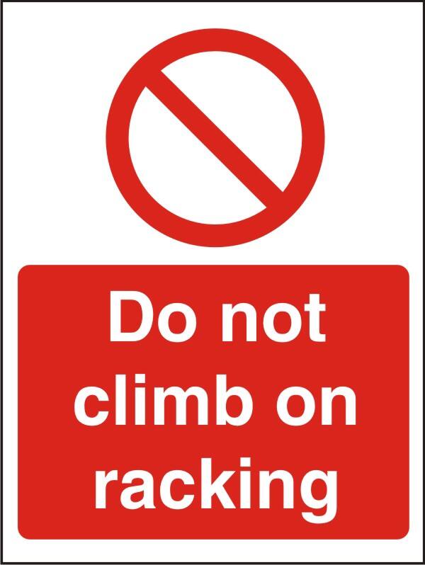 Warning Sign Do Not Climb Adhesive Vinyl 40 x 30 cm