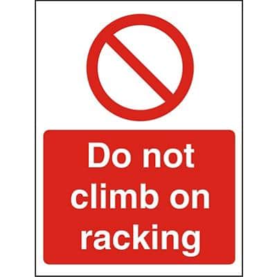 Prohibition Sign Do Not Climb Plastic 30 x 20 cm