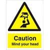 Warning Sign Mind Your Head Plastic 30 x 20 cm