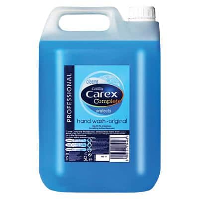 Carex Hand Soap Refill Antibacterial Liquid Blue 000313448 5 L