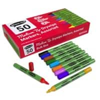 Show-me Drywipe Pen Assorted Medium Bullet 1.2-3.5 mm Pack of 50