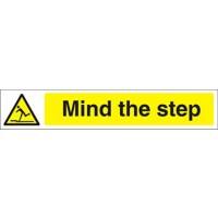 Warning Sign Mind The Step Vinyl 10 x 60 cm