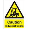 Warning Sign Industrial Trucks Vinyl 40 x 30 cm
