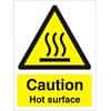 Warning Sign Hot Surface Plastic 20 x 15 cm