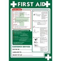 Health & Safety Poster First Aid Polypropylene 42 x 59.4 cm