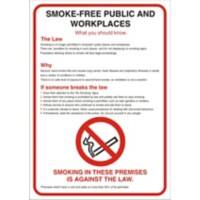 Prohibition Sign No Smoking Plastic 42 x 59.4 cm