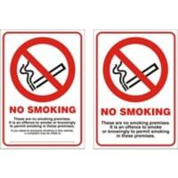 Prohibition Sign No Smoking Vinyl 10.5 x 14.8 cm