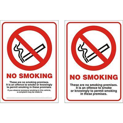 Prohibition Sign No Smoking Vinyl 10.5 x 14.8 cm