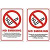 Prohibition Sign No Smoking Plastic 10.5 x 14.8 cm