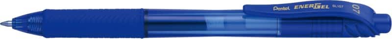 Pentel EnerGel X BL107 Retractable Rollerball Pen Blue 0.35 mm Medium Rollerball Refillable Pack of 12