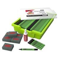 Show-me Dry Wipe Marker Slim Barrel Felt tip Assorted Pack 200