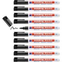 edding 8040 Permanent Marker Bullet 1 mm Black Pack of 10