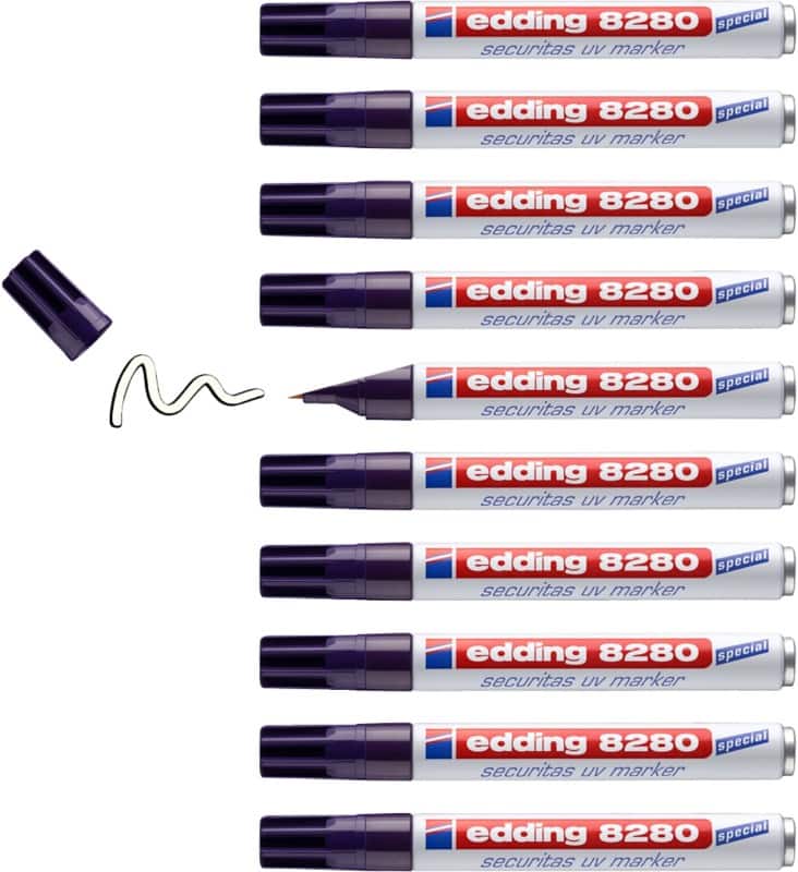 edding 8280 Permanent Permanent Marker Purple Fine Bullet 3 mm  Pack of 10