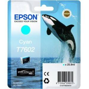 Epson T7602 Original Ink Cartridge C13T76024010 Cyan
