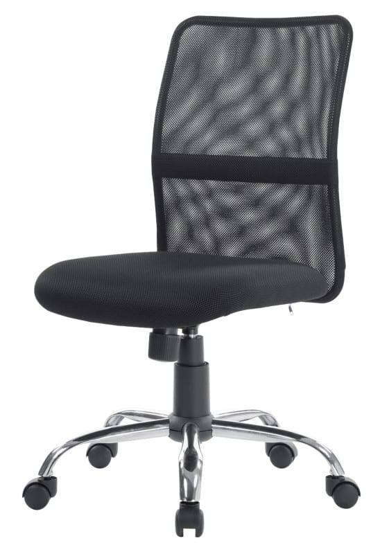 Niceday basic tilt ergonomic office chair with optional armrest and adjustable seat ness black