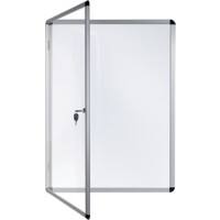 Bi-Office Wall Mountable Lockable Noticeboard Enclore Indoor Magnetic 72 x 98.1 cm White