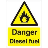 Warning Sign Diesel Fuel Plastic 40 x 30 cm