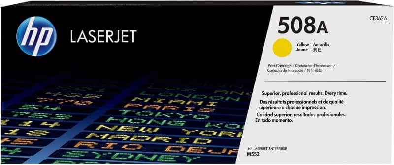 HP 508A Original Toner Cartridge CF362A Yellow
