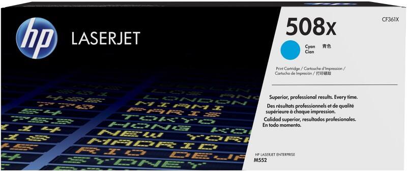 HP 508X Original Toner Cartridge CF361X Cyan