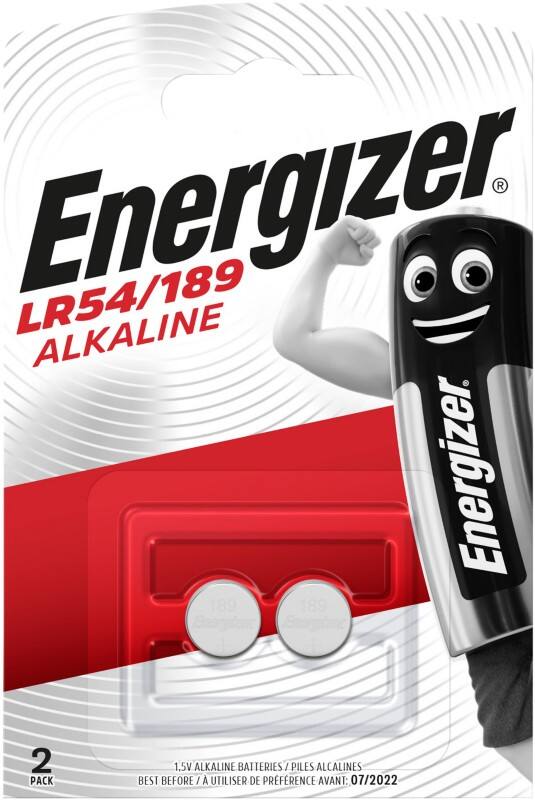 Energizer Button Cell Batteries LR54 1.5V Alkaline Pack of 2