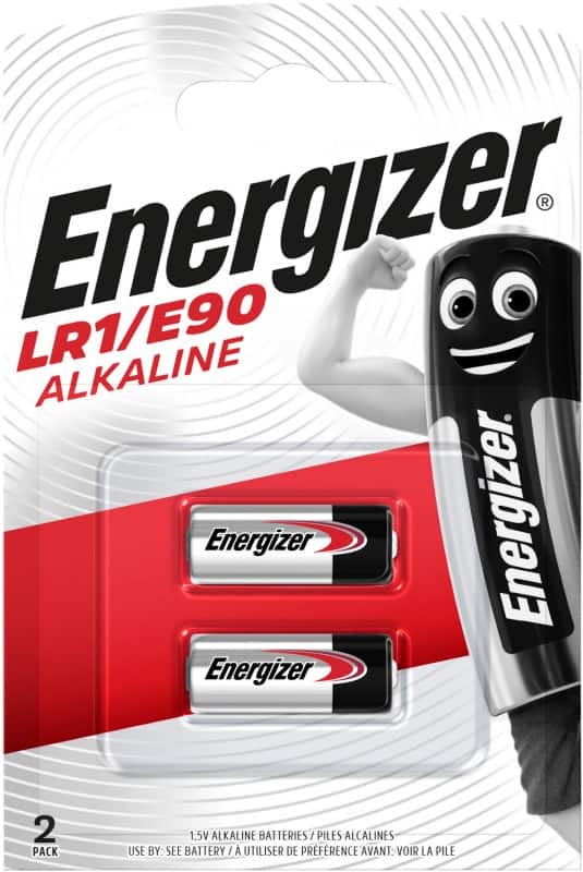 Energizer Batteries LR1 1.5V Alkaline Pack of 2