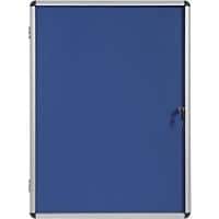 Bi-Office Wall Mountable Lockable Noticeboard Enclore Indoor 72 x 98.1 cm Blue