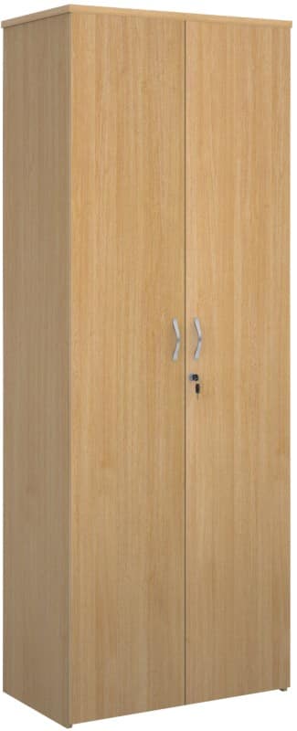 Dams International Regular Door Cupboard Melamine 5 Shelves Lockable 800 x 470 x 2,140 mm Oak Brown