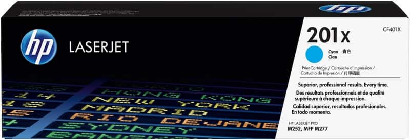 HP 201X Original Toner Cartridge CF401X Cyan