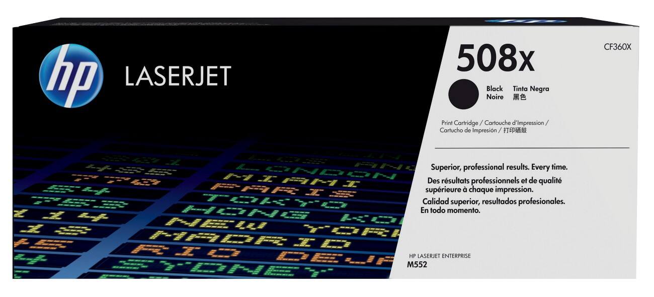 HP 508X Original Toner Cartridge CF360XC Black