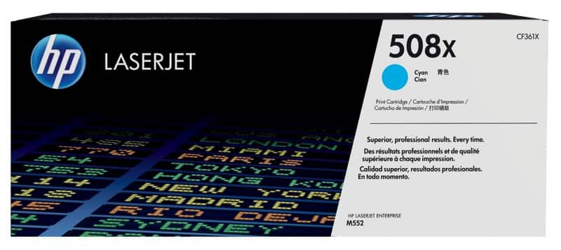 HP 508X Original Toner Cartridge CF361XC Cyan