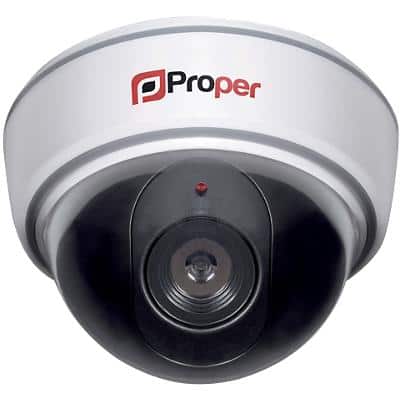 Proper LED Flashing Light Imitation Dummy Dome Security Camera P-SIDCW-1 Indoor and Outdoor